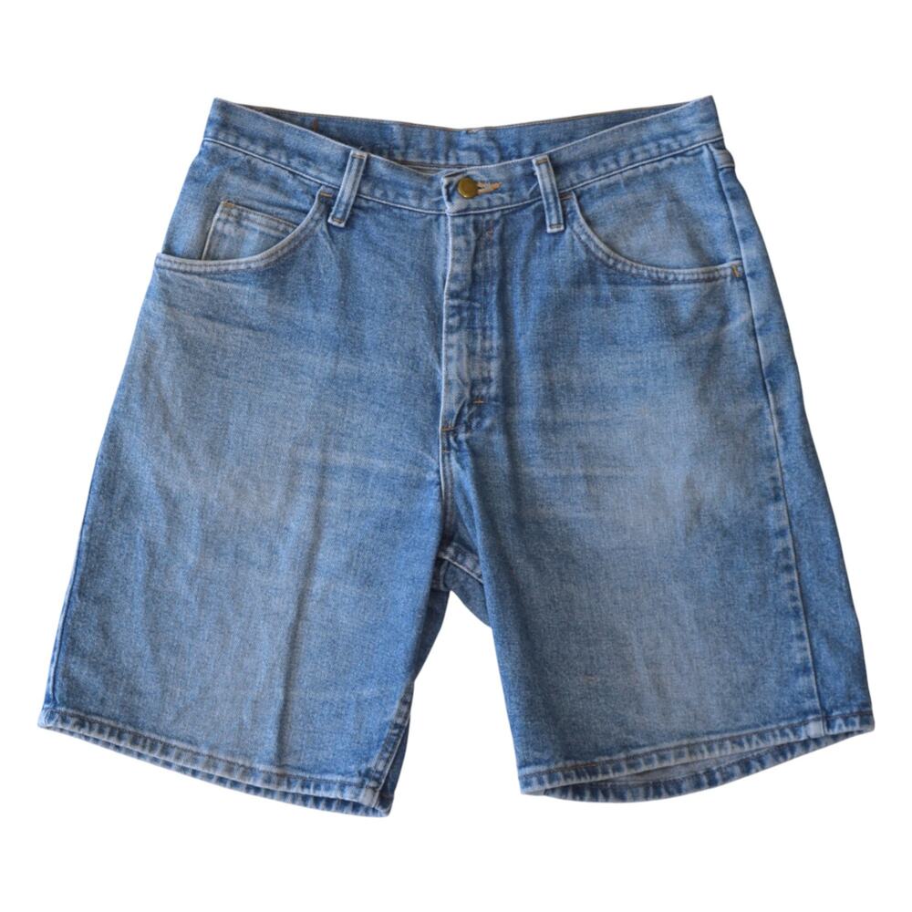 Wrangler Relaxed Fit Denim Shorts Size 32 Vintage Blue